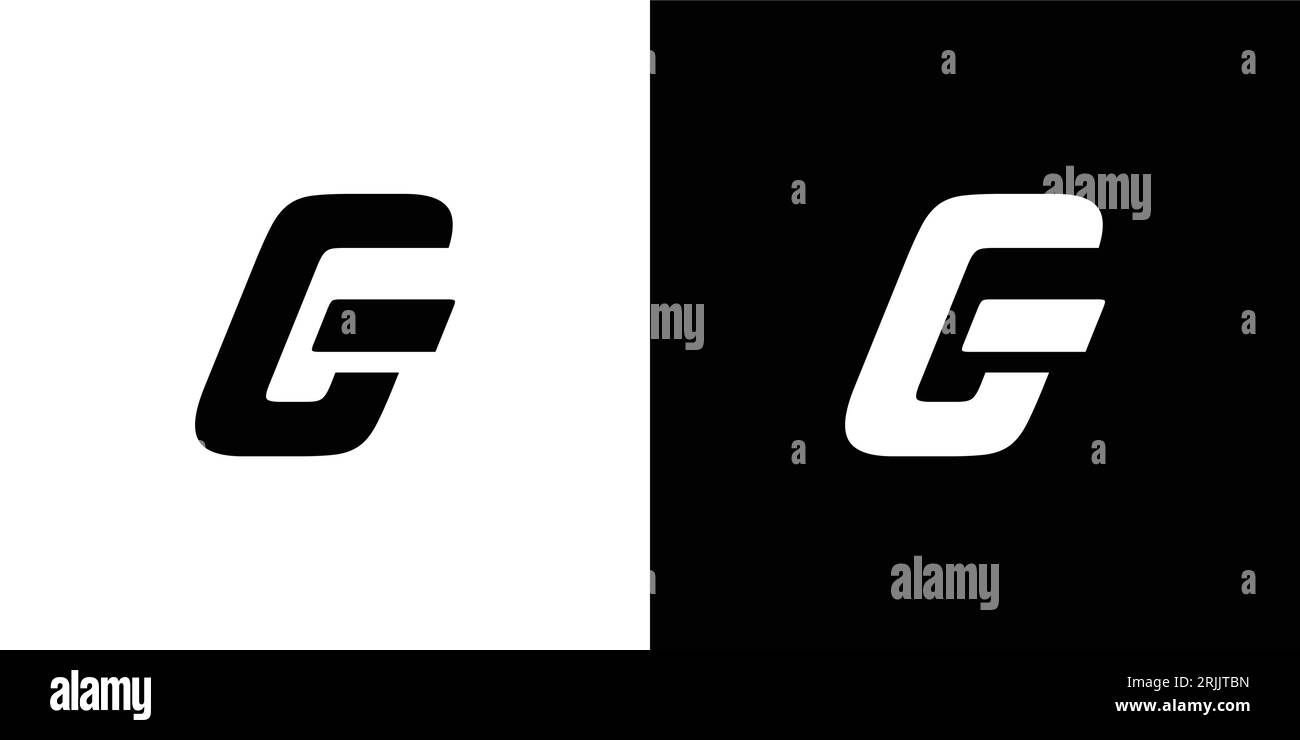 Design moderno e semplice con logo G Illustrazione Vettoriale