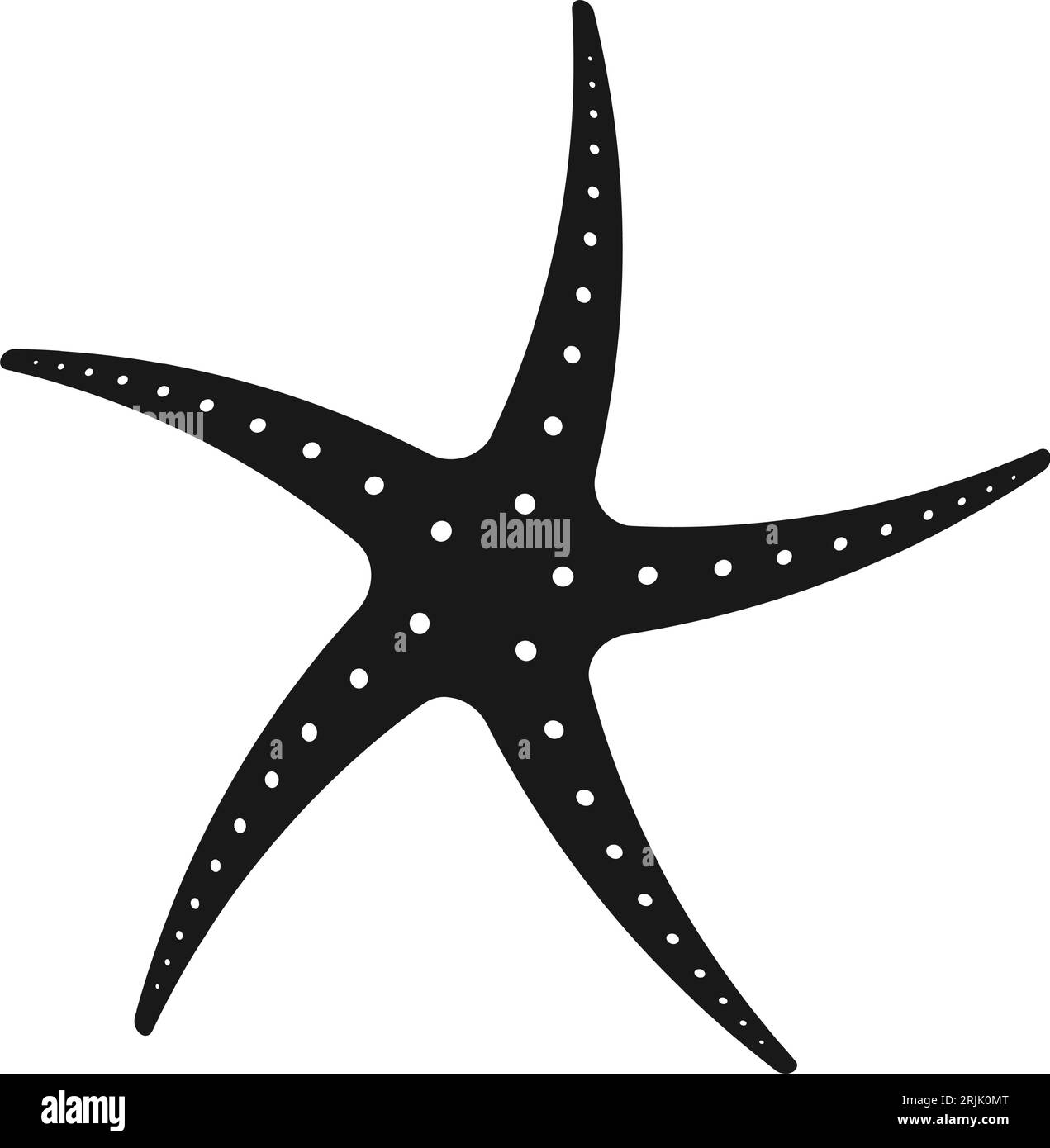 Icona stella pesce disegno simbolo illustrazione vettoriale Illustrazione Vettoriale