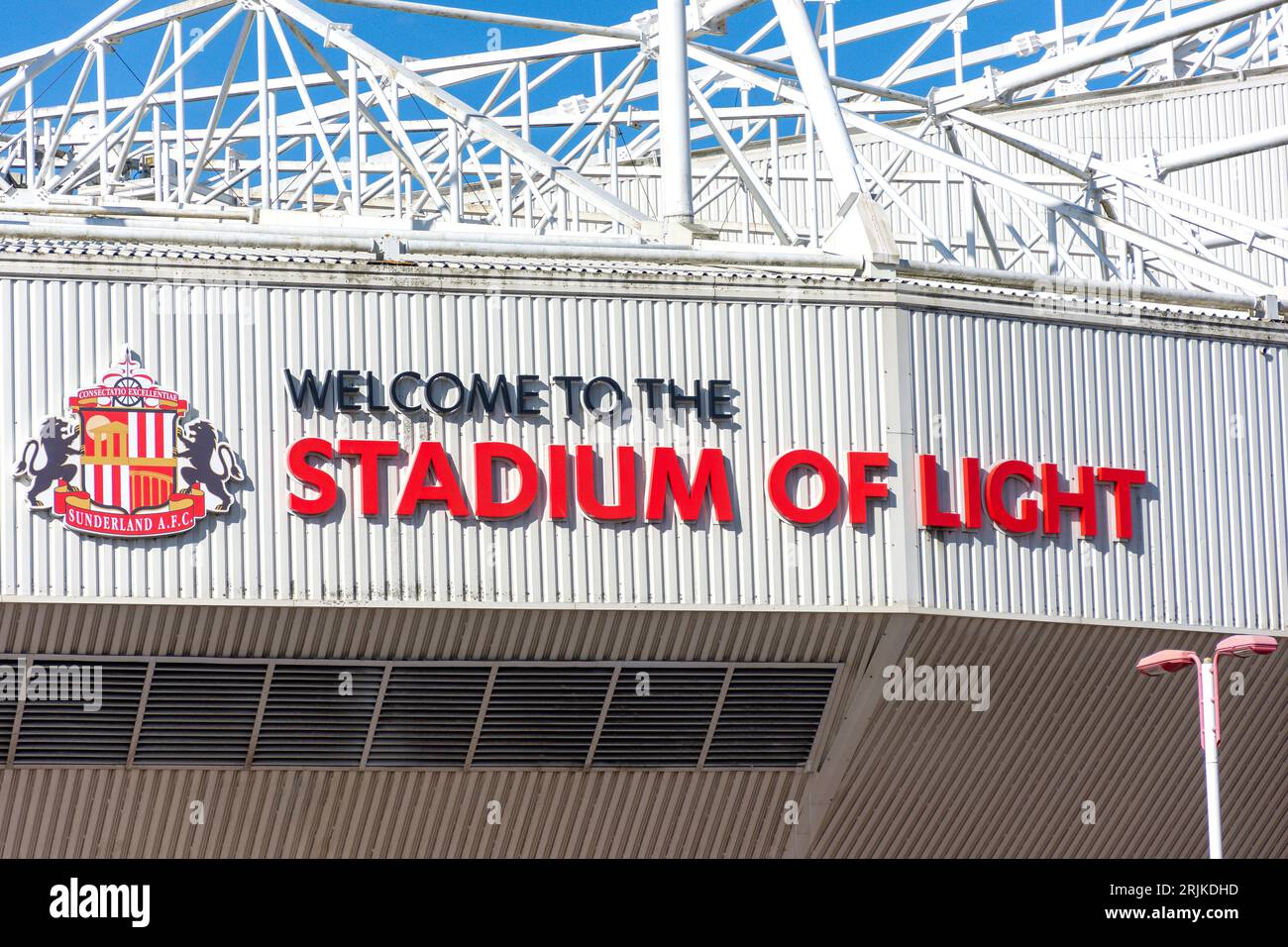 Lo stadio di luce, Vaux Brewery modo, ovili, Sunderland, Tyne and Wear, England, Regno Unito Foto Stock