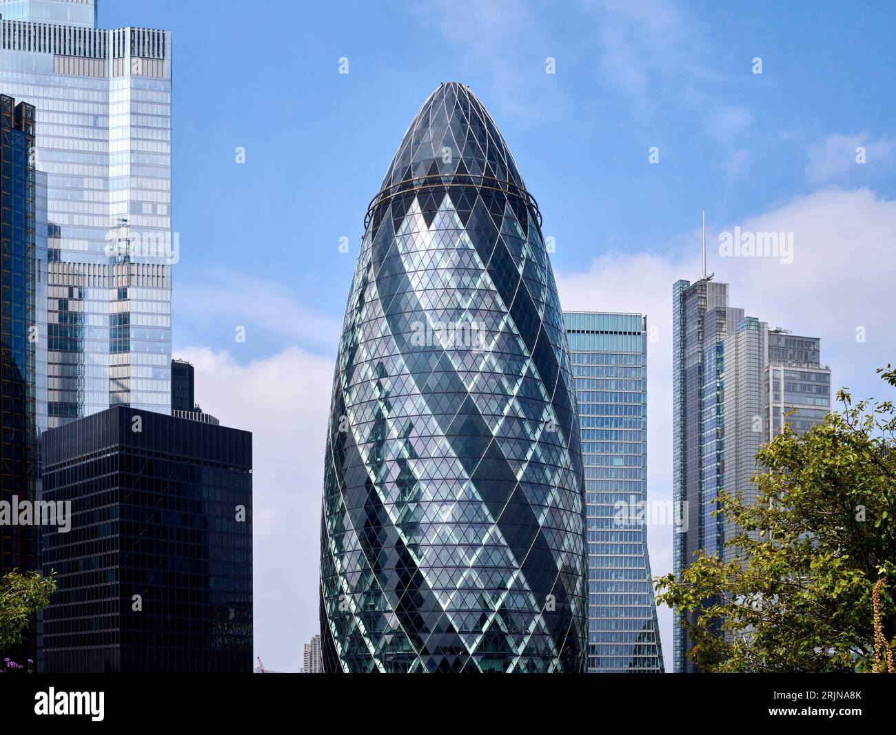 Lo skyline della città di Londra, cuore del centro finanziario, Cental London, Regno Unito Foto Stock