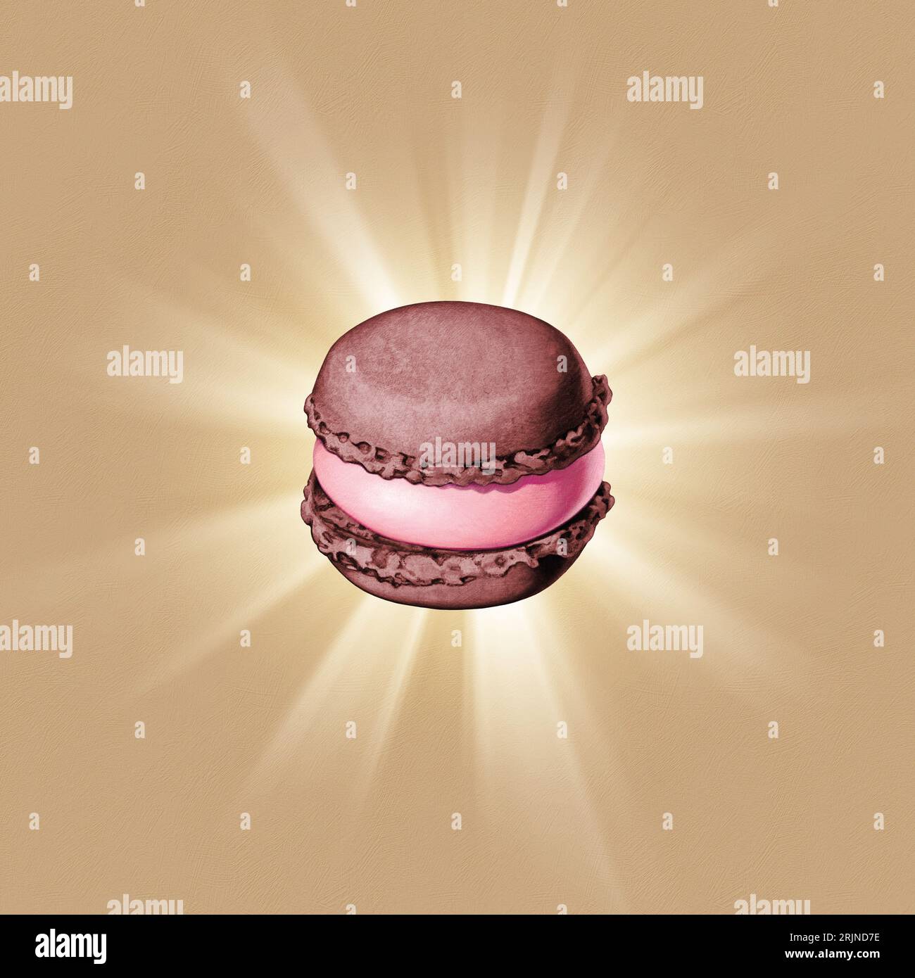 Illustrazione francese Macron/Luxemburgeli Foto Stock