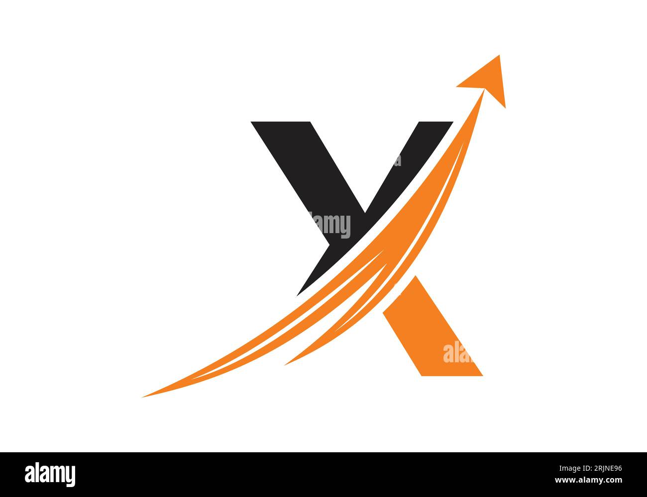 Logo finanziario con concetto di 1 lettera. Concetto di logo finanziario o di successo. Logo per l'azienda di contabilità e l'identità aziendale Illustrazione Vettoriale