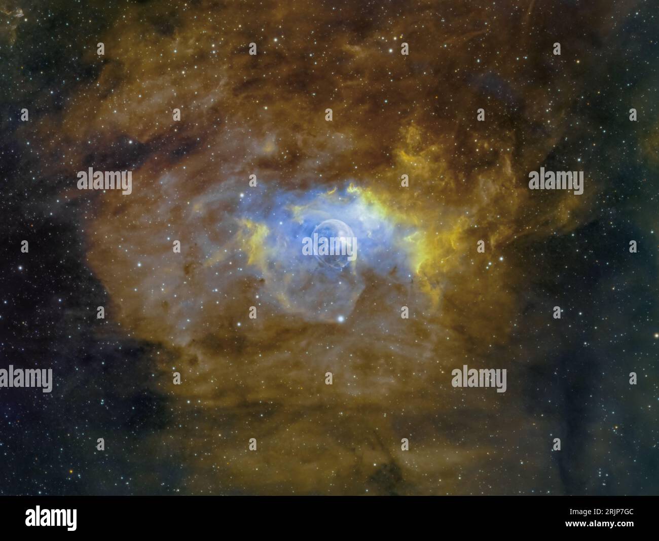 The Bubble Nebula (NGC 7635), fotografato dal Regno Unito Foto Stock