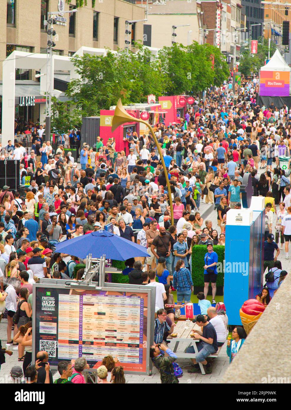 Festival Internazionale del Jazz , Canada, Quebec, Montreal, gente Foto Stock