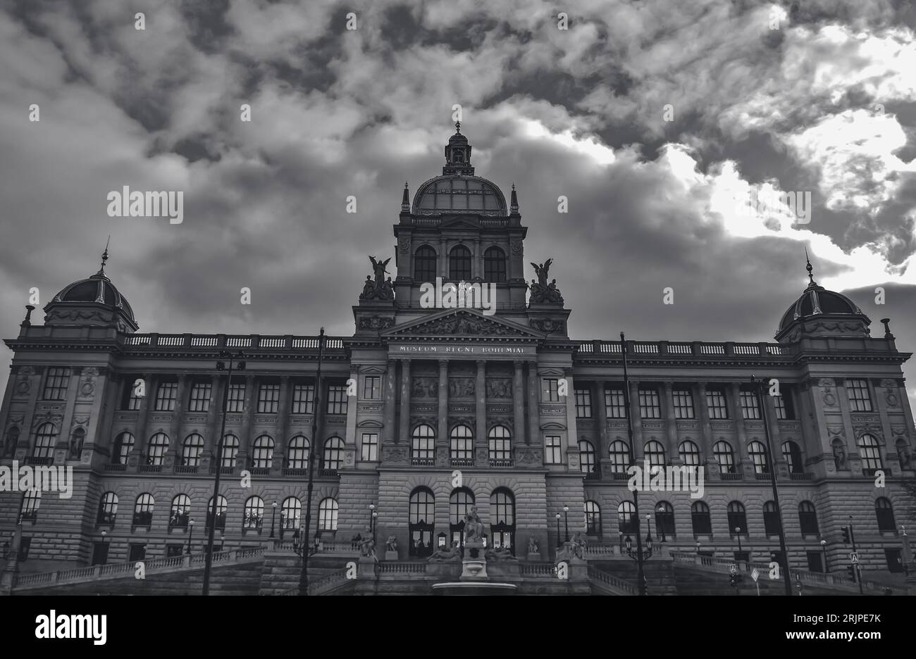 Museo nazionale di Praga, bianco e nero II, Repubblica Ceca Foto Stock