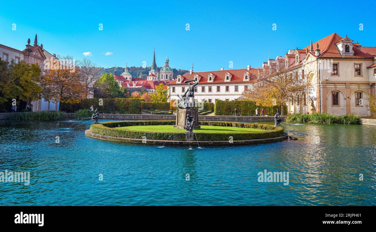 Wallenstein Garden, Praga, Repubblica Ceca, autunno Foto Stock
