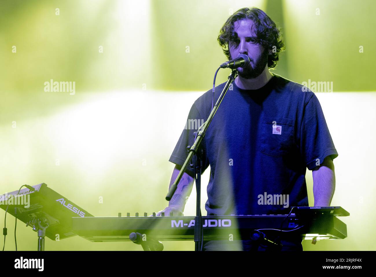 Ungheria 12 agosto 2023 gruppo TV Girl dal vivo allo Sziget Festival Budapest © Andrea Ripamonti / Alamy Foto Stock