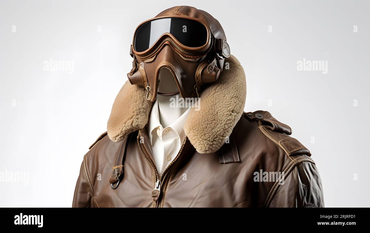Cappello aviatore cuffia da pilota WWII e steampunk con occhiali