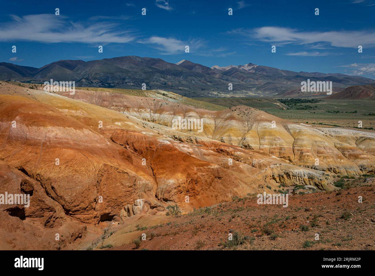 Viaggio verso le famose attrazioni di Altai in estate. Kyzyl-Chin Tract, Marte Foto Stock