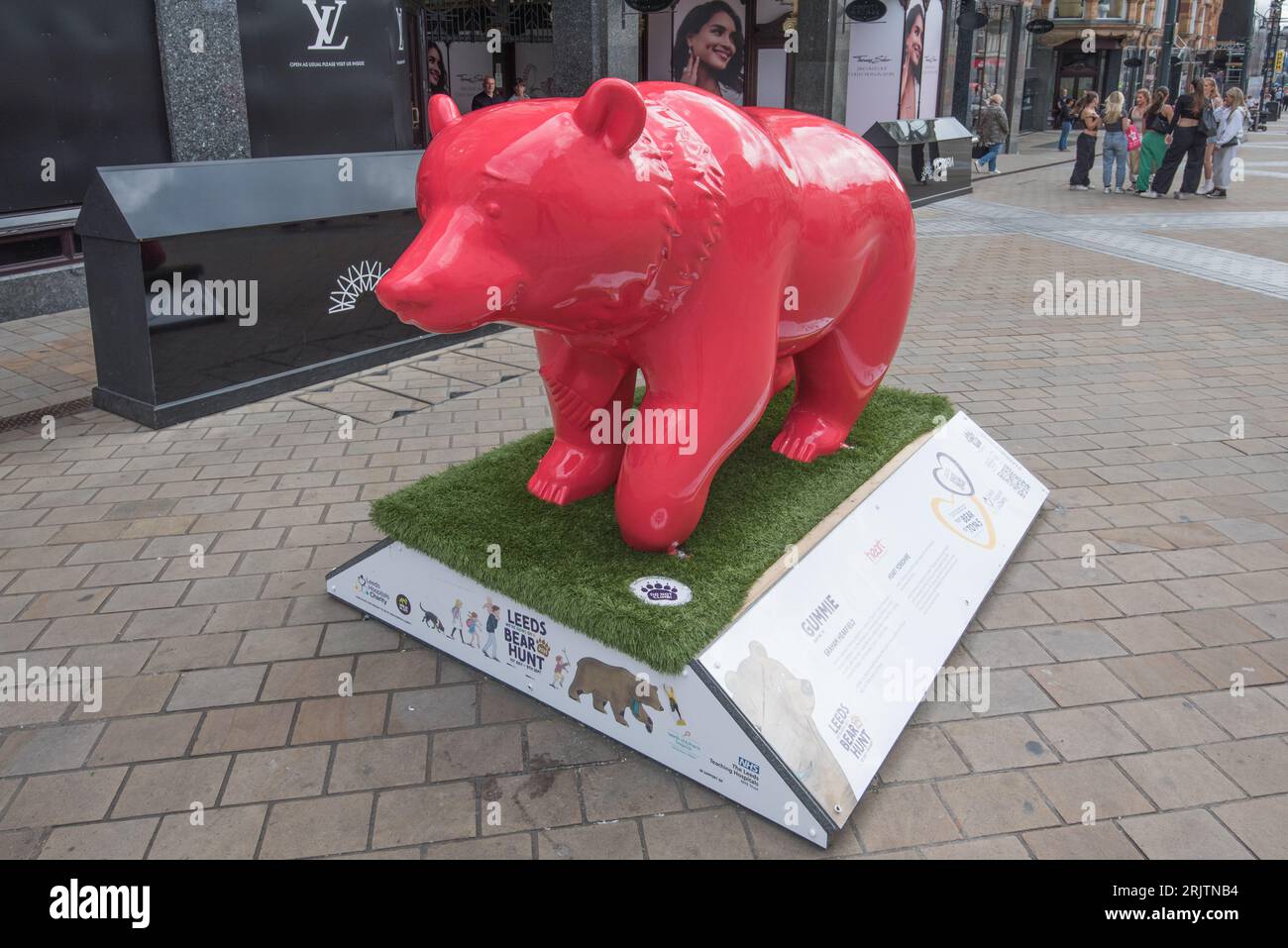 Leeds Bear Hunt , Wild in Art & Leeds Hospital Charity Foto Stock