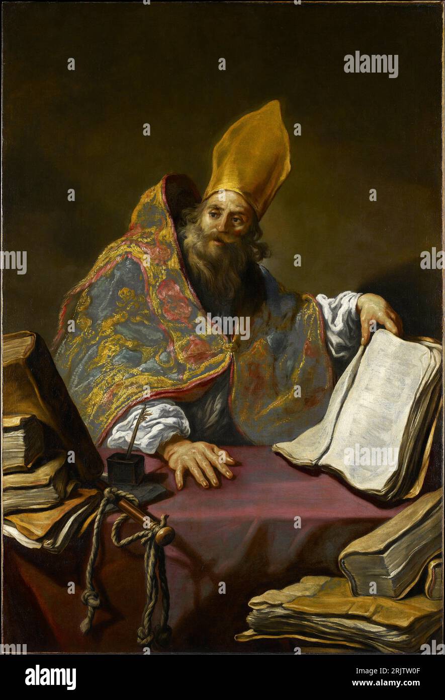 Sant'Ambrogio di Claude Vignon 1623 o 1625 Foto Stock