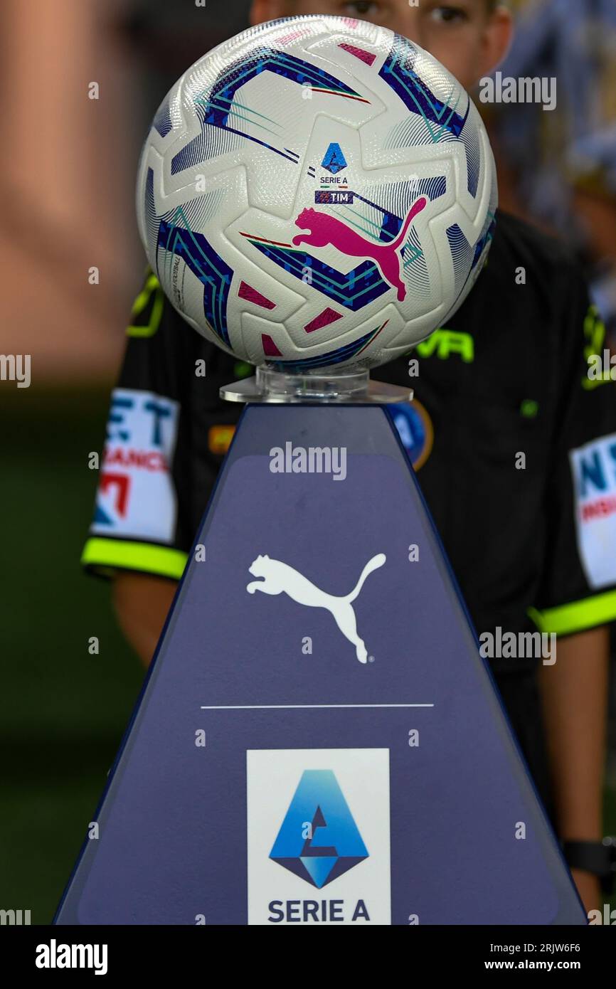 Udine, Italia. 20 agosto 2023. Lega serie A pallone ufficiale 2023/24  durante la partita Udinese