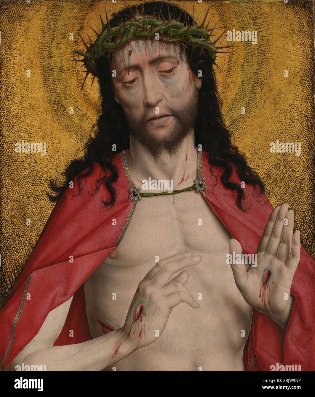 Cristo incoronato con spine intorno al 1470 da attacchi di Dieric Foto Stock