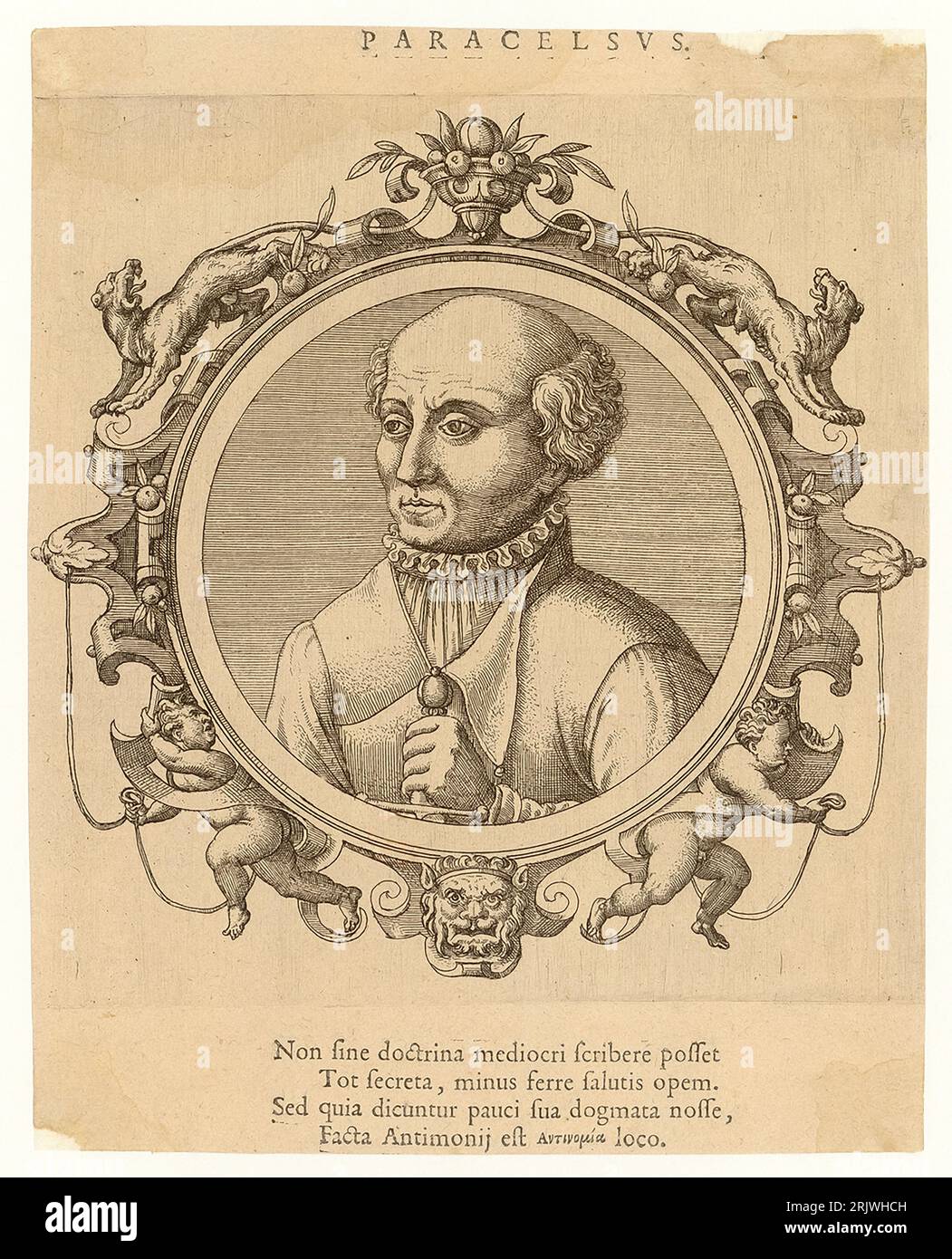 Philippus Aureolus Theophrastus Bombastus von Hohenheim chiamato Paracelsus (1493-1541 Foto Stock