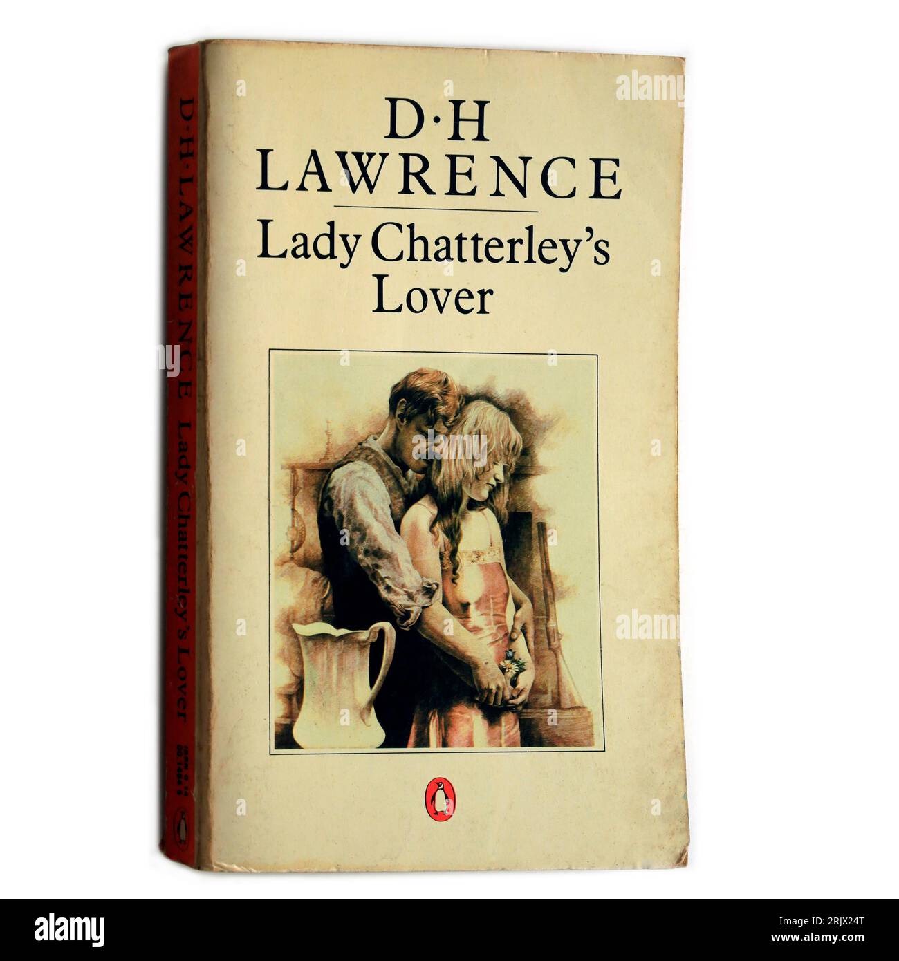 D. H. Lawrence - amante di Lady Chatterley. Copertina del libro. Usurata. Configurazione studio. Foto Stock