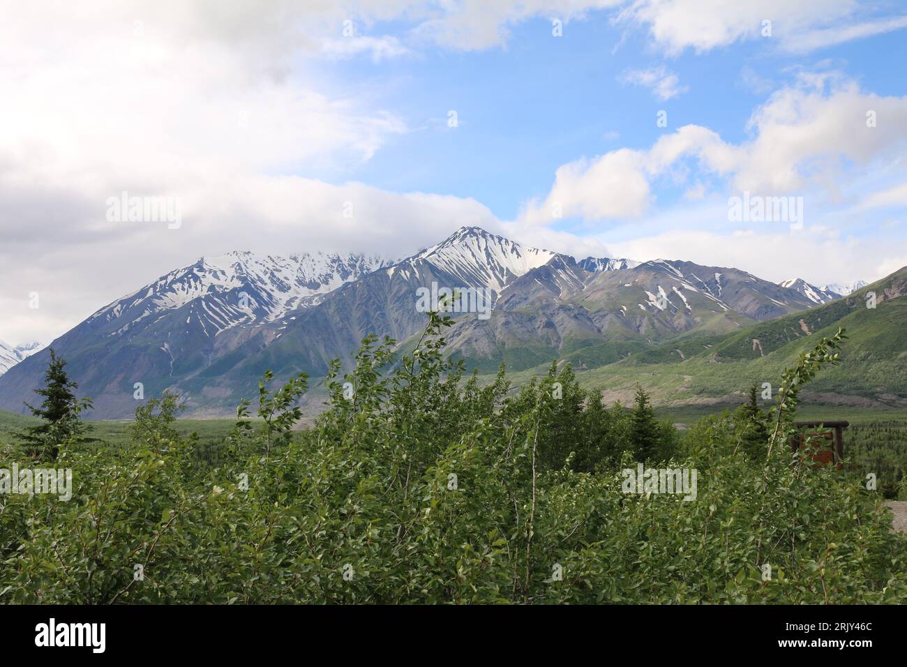 Chugach Mountains, Alaska Foto Stock