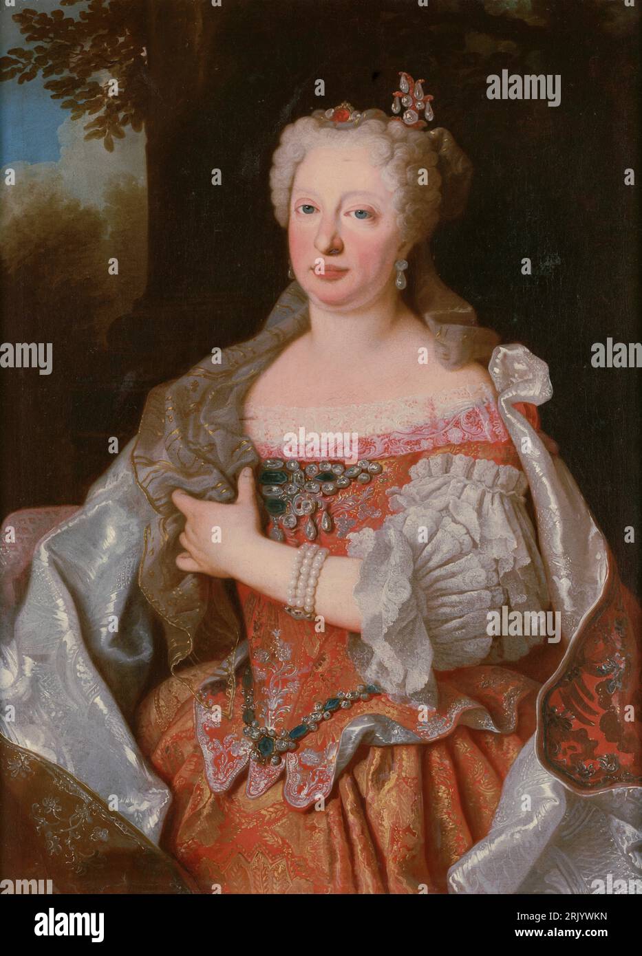 Maria Anna d'Austria circa 1729 di Jean Ranc Foto Stock