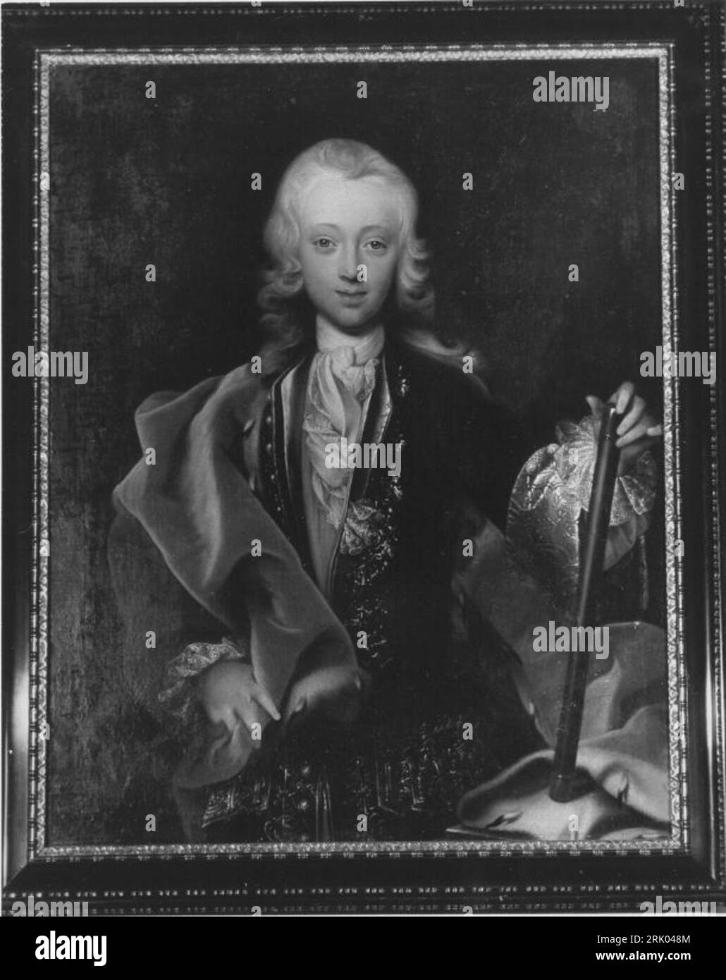 Markgraf Karl Wilhelm Friedrich von Brandenburg-Ansbach als 17-Jähriger 1729 di Jan Kupecký Foto Stock