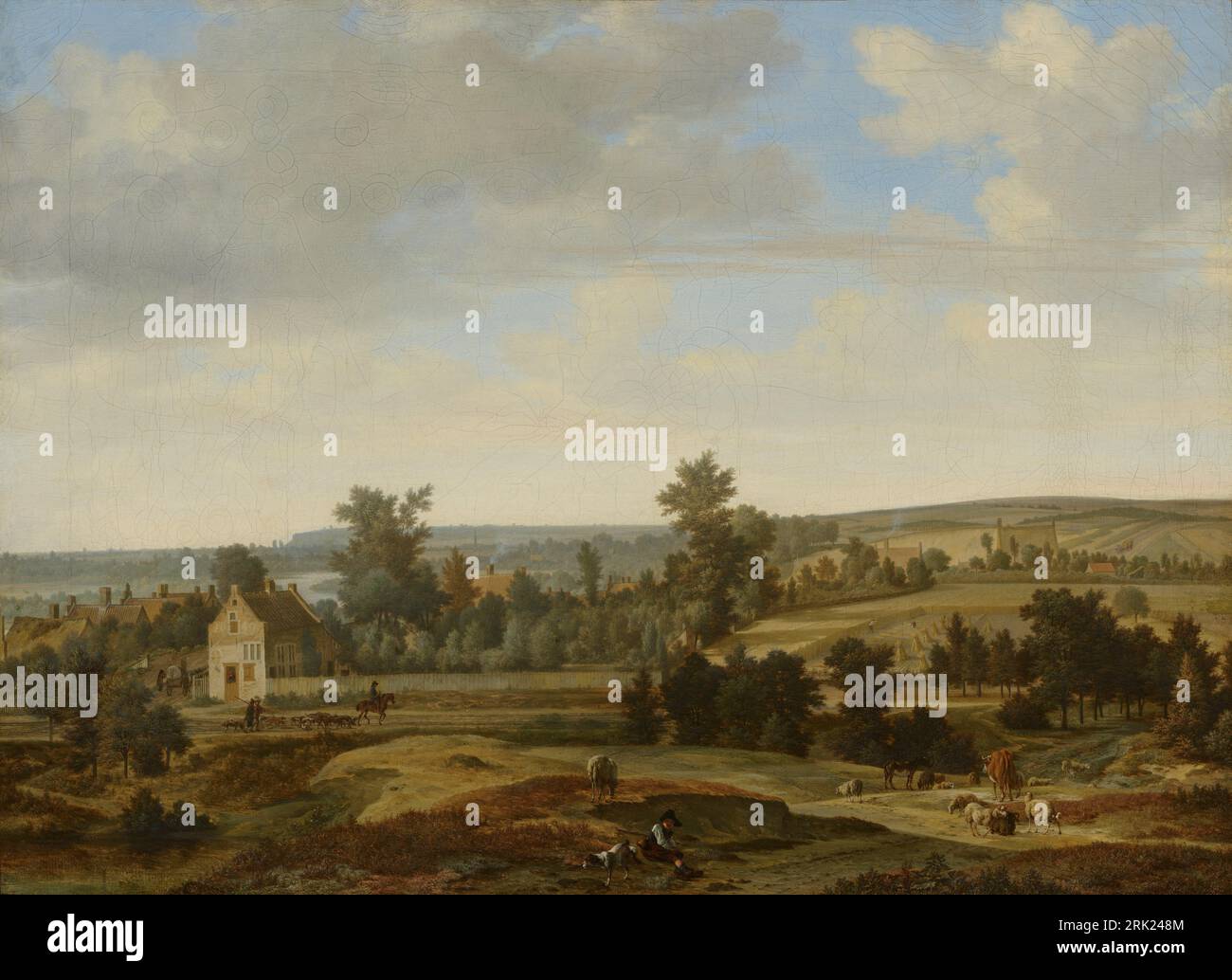 Panorama vicino ad Arnhem 1649 di Joris van der Haagen Foto Stock