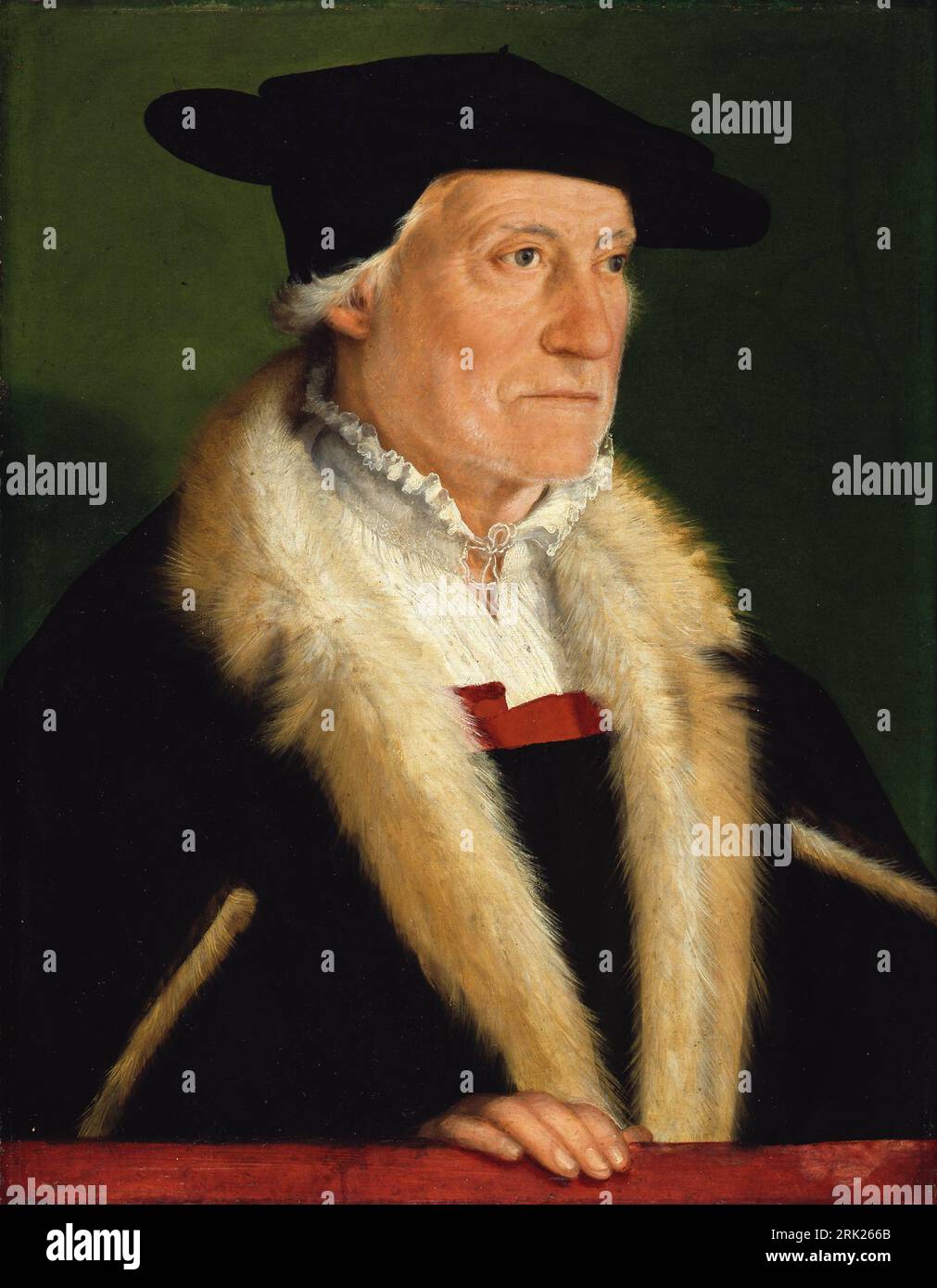 Il cosmografo Sebastien Münster intorno al 1552 di Christoph Amberger Foto Stock
