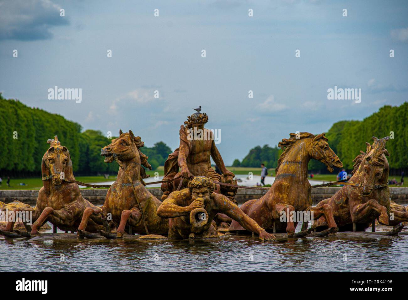 Versailles, Francia, 04 mai 2022, Parc du château de Versailles, Fontaine d'apollon Foto Stock