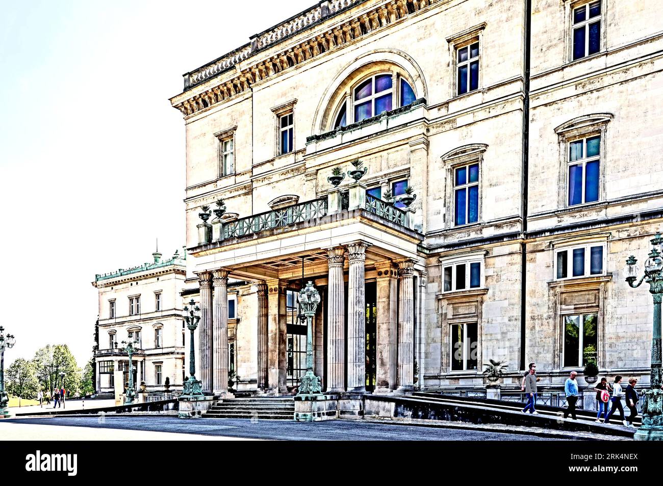 Essen: Villa Huegel (Ruhrgebiet, Nordrhein-Westfalen, Deutschland) Foto Stock