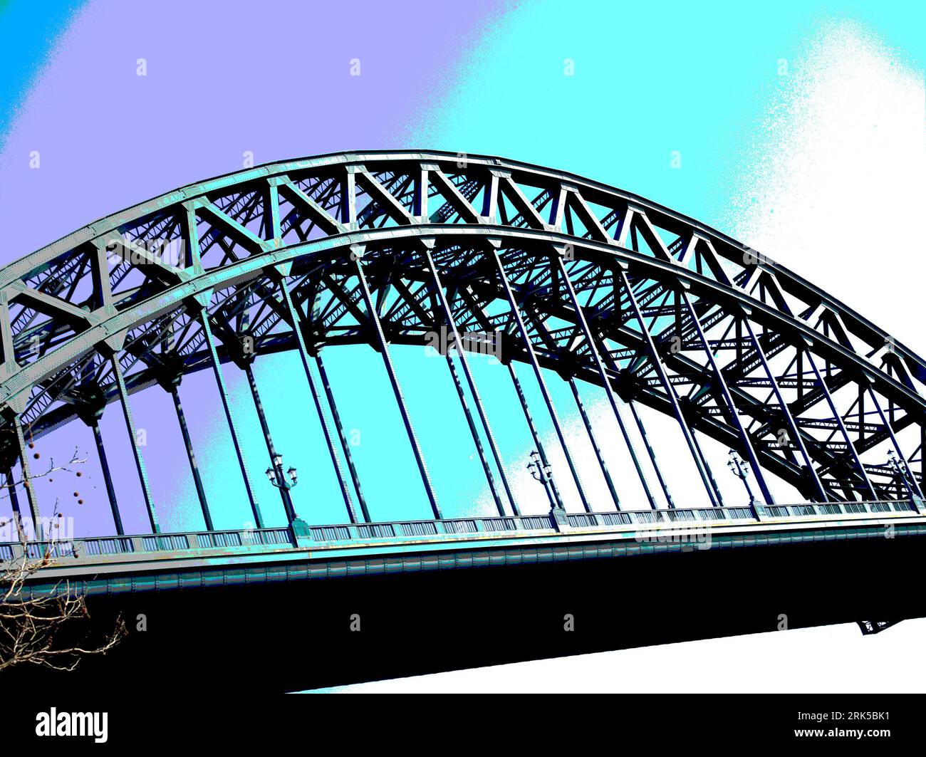 Tyne Bridge Newcastle upon tyne, Inghilterra nord-orientale, Regno Unito Foto Stock