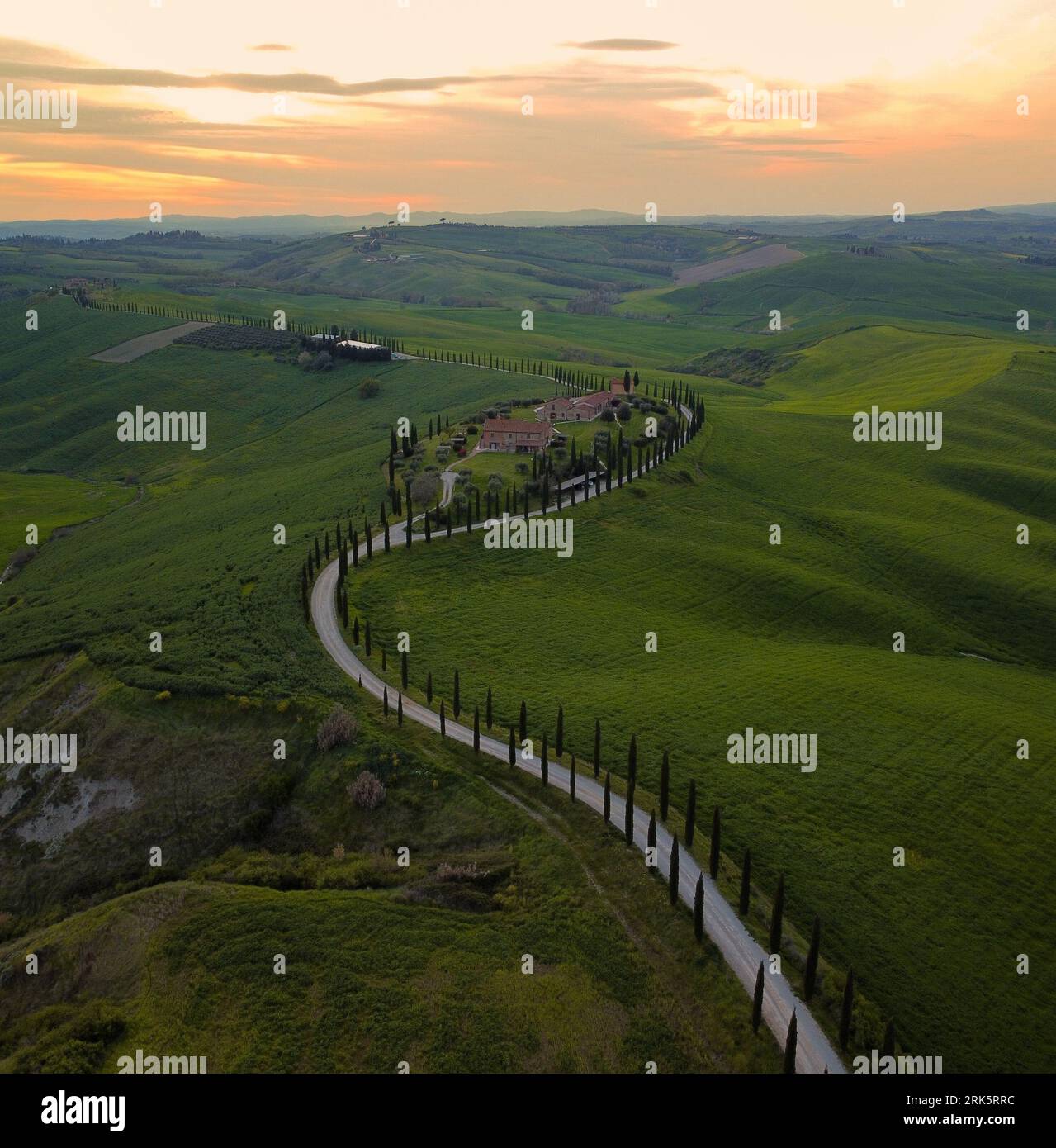 Val d'Orcia Foto Stock