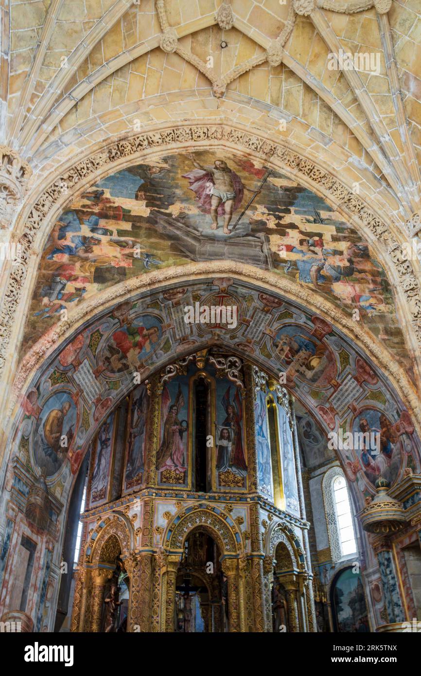 La Charola a convento de Cristi, Tomar, Portogallo Foto Stock