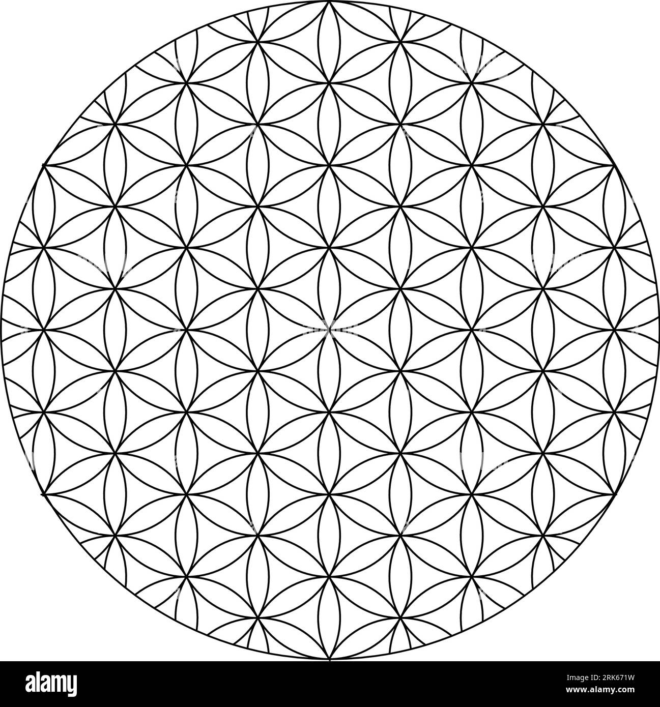 Colore elementi di disegno vettoriale geometria spaventata. design da festival. Sono simboli di religione, filosofia e spiritualità. il mondo della geometria Illustrazione Vettoriale