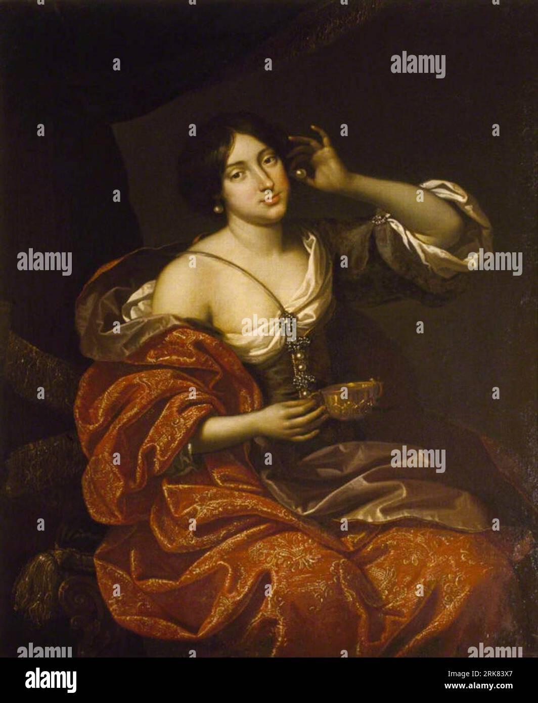 Lady Elizabeth Howard, Lady Felton (1656-1681), nel ruolo di Cleopatra tra il 1678 circa e il 1679 circa di Benedetto Gennari II Foto Stock