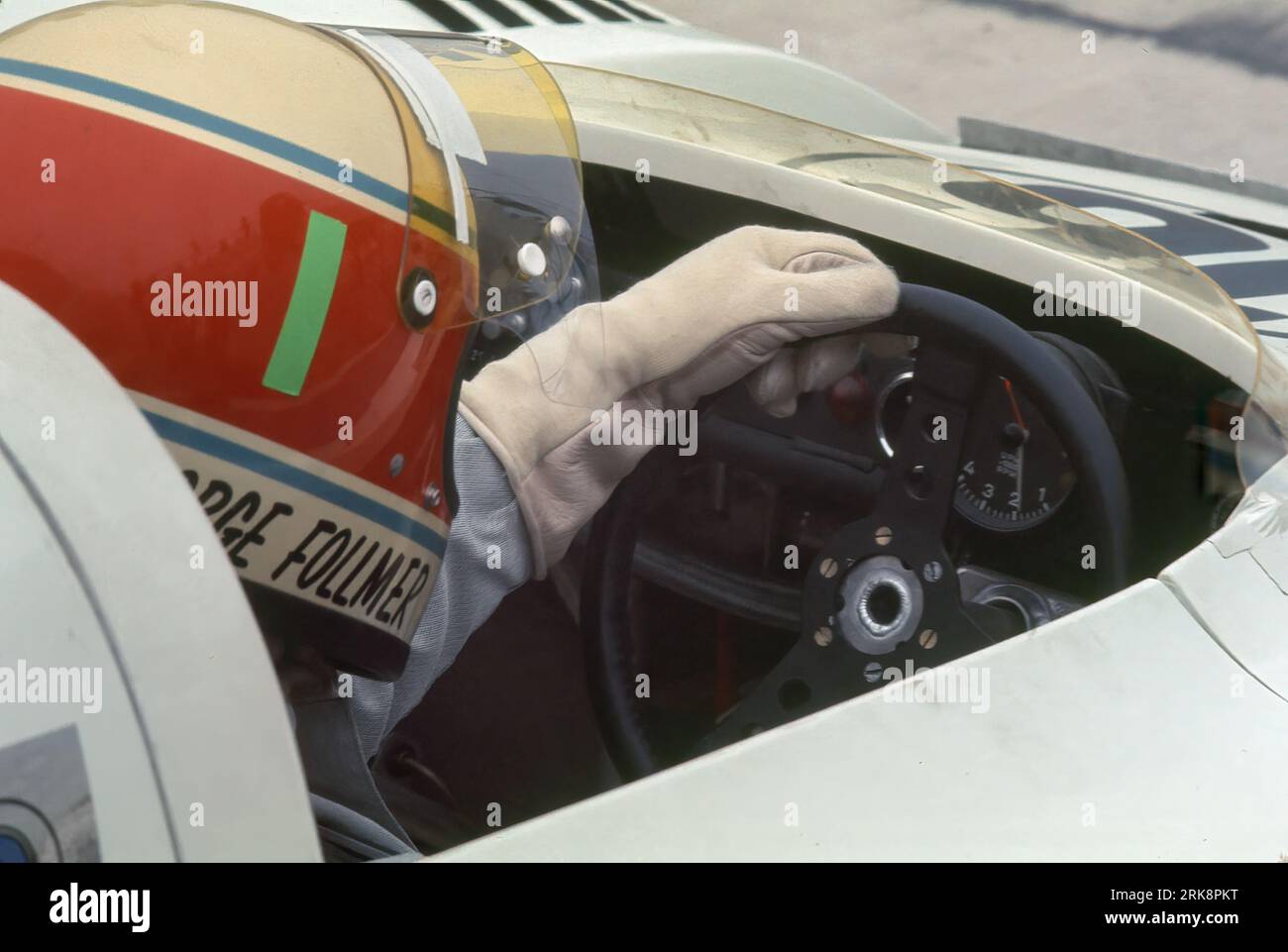 George Follmer; Rinzler Motoracing-Royal Crown; Porsche 917/10 TC; iniziato 2°; DNF, 1973 Watkins Glen CAN-Am Foto Stock