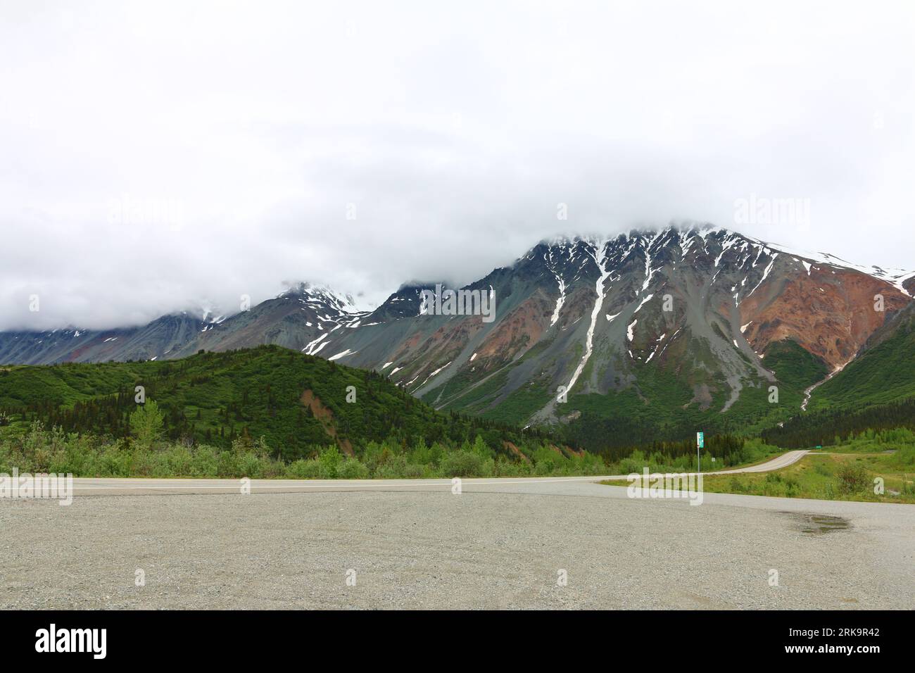 Chugach Mountains in Alaska Foto Stock