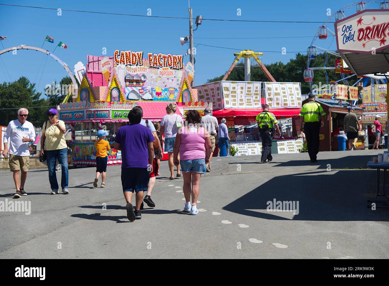 Fairgoers alla fiera di Marshfield. Marshfield, Massachusetts, USA Foto Stock