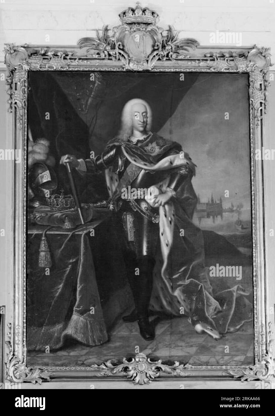 Cristiano vi tra il 1704 e il 1765 di Johann Salomon Wahl Foto Stock