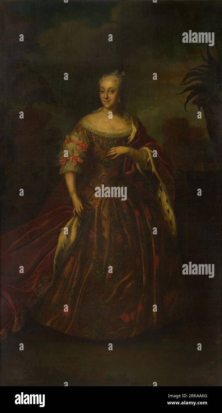 Principessa Carlotta di Danimarca (1706-1782)? Tra il 1740 circa e il 1765 circa di Johann Salomon Wahl Foto Stock