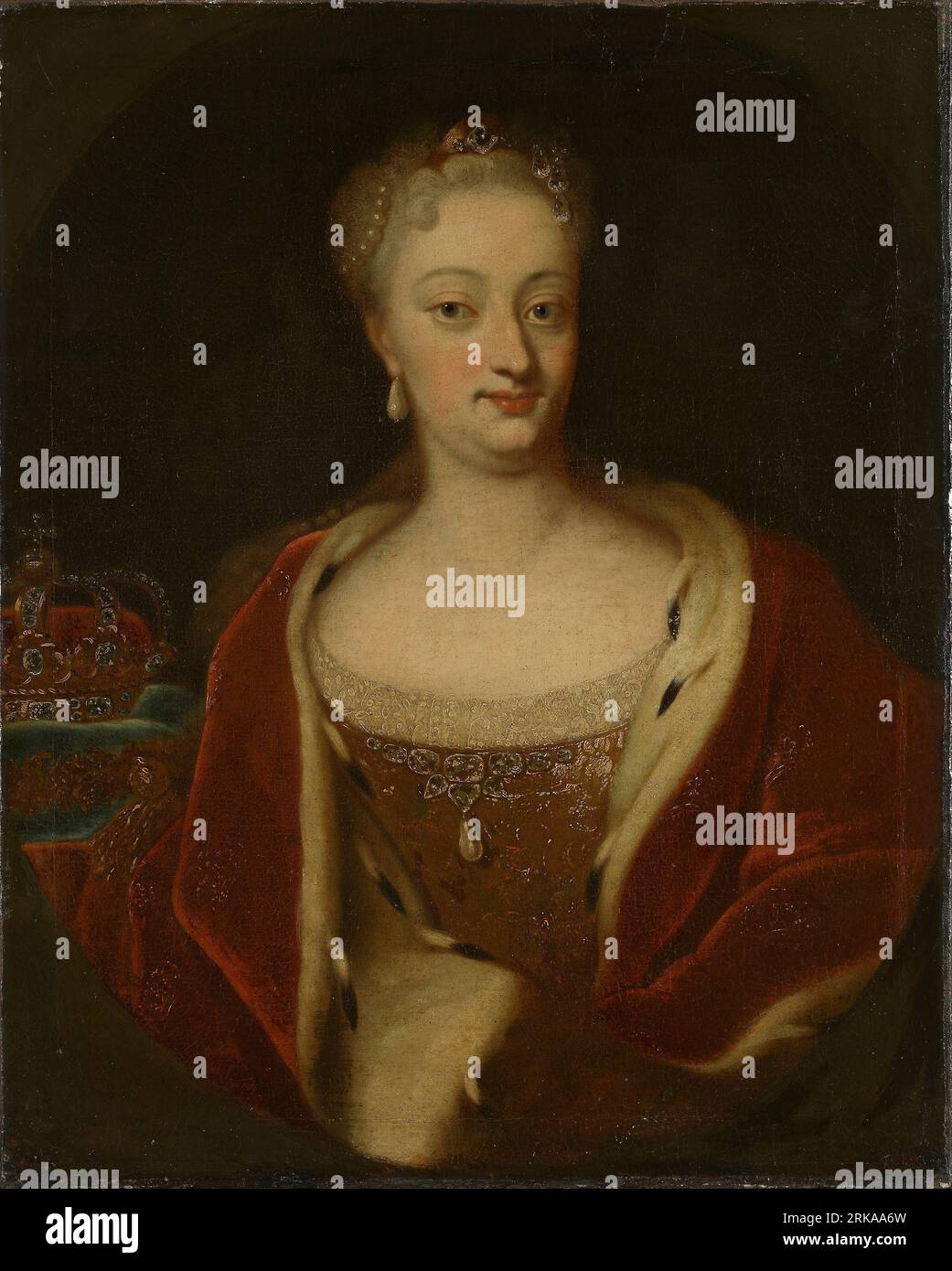 Pittura presumibilmente anni '1730 di Johann Salomon Wahl Foto Stock