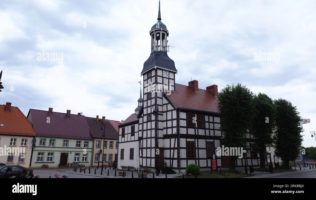 Vecchio municipio di Nowe Warpno Foto Stock