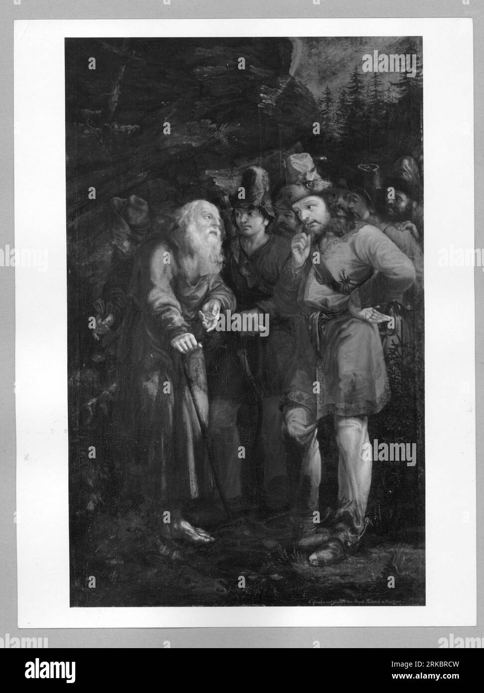 Unleserlich 1818 di Joseph von Führich Foto Stock