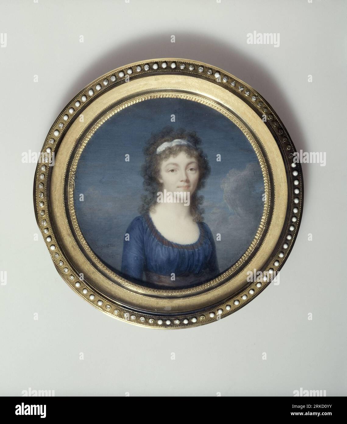 Ritratto d'une jeune femme tra il 1794 e il 1795 di Jean-Baptiste Jacques Augustin Foto Stock