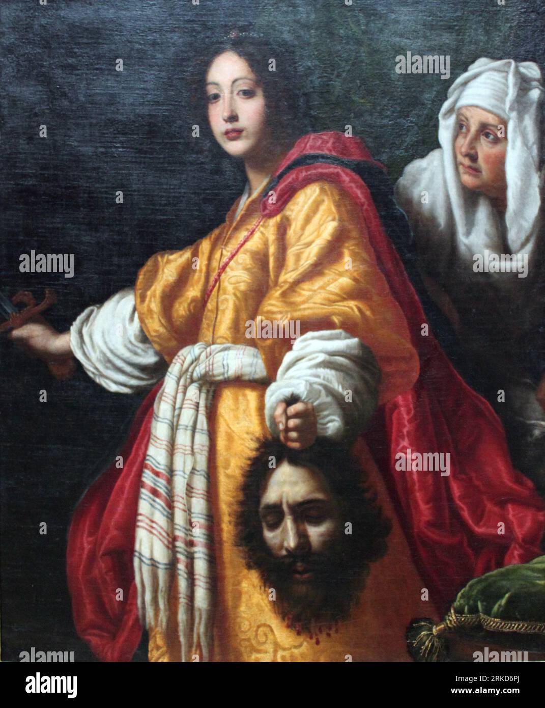 Giuditta con la testa di Holophernes dal 1610 al 1615 da Cristofano Allori Foto Stock
