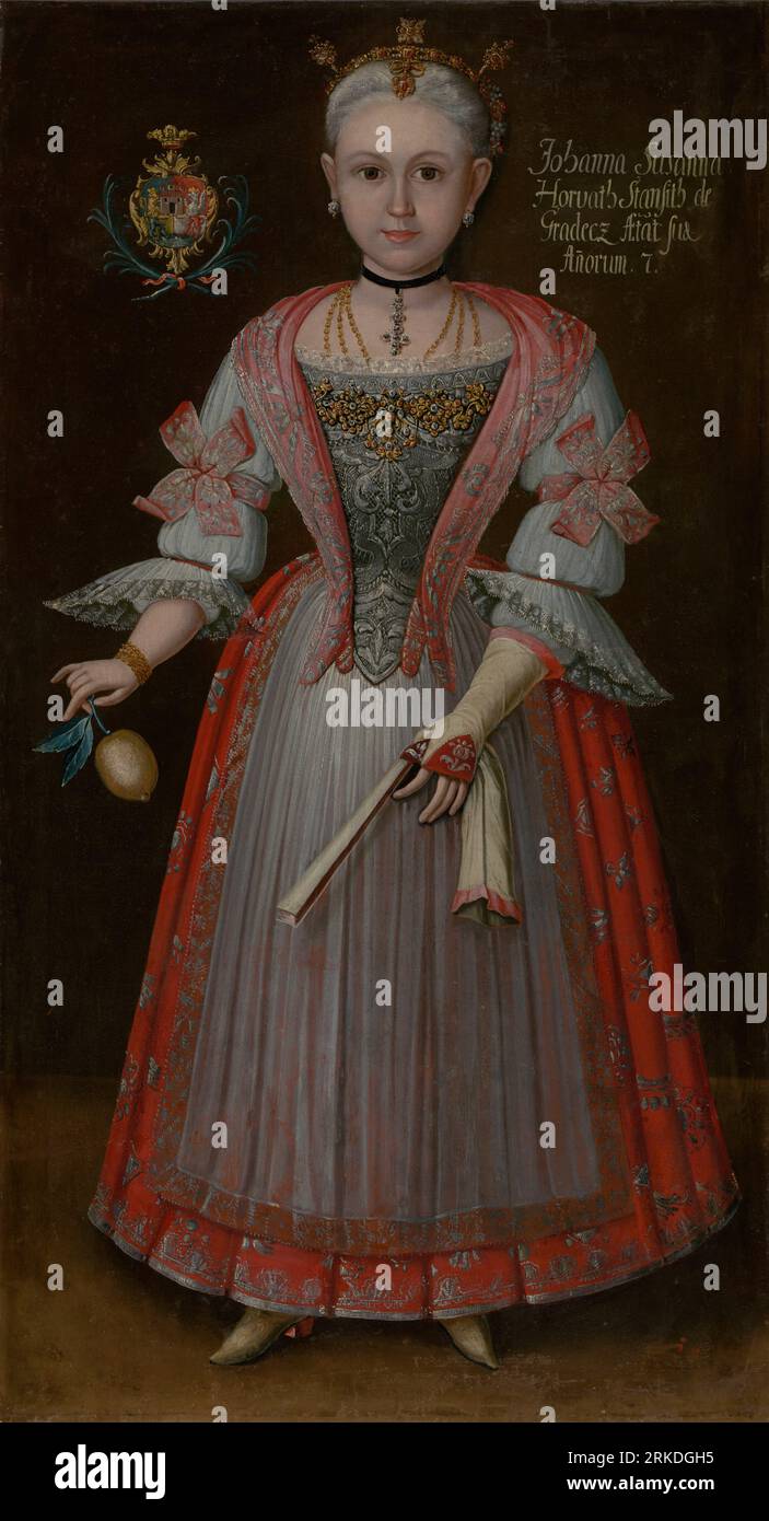 Johanna Zuzanna Horváthová 1739 di Ján Gottlieb Kramer Foto Stock