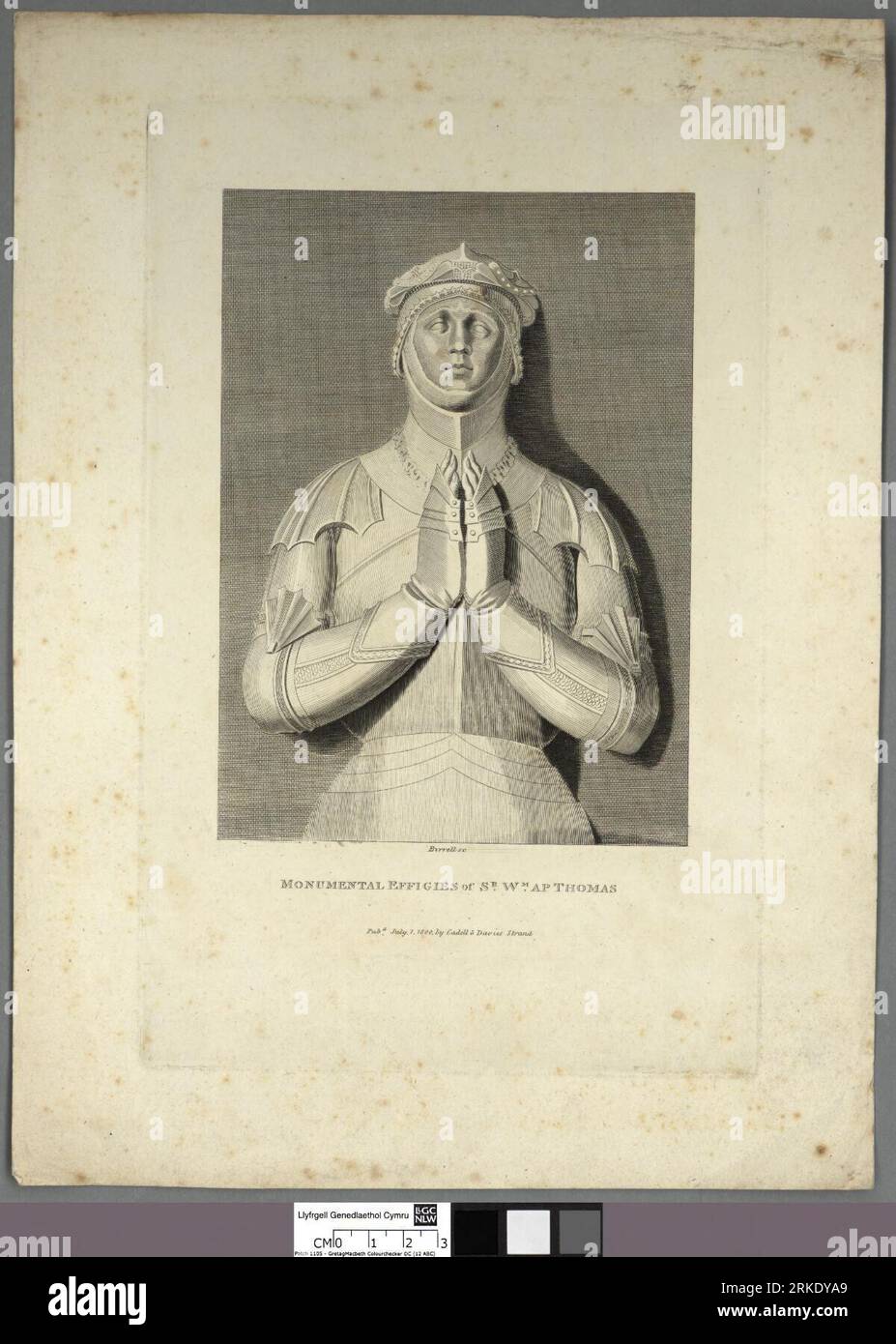 Effigie monumentali di Sr. WM. AP Thomas 1800 di Andrew Birrell Foto Stock