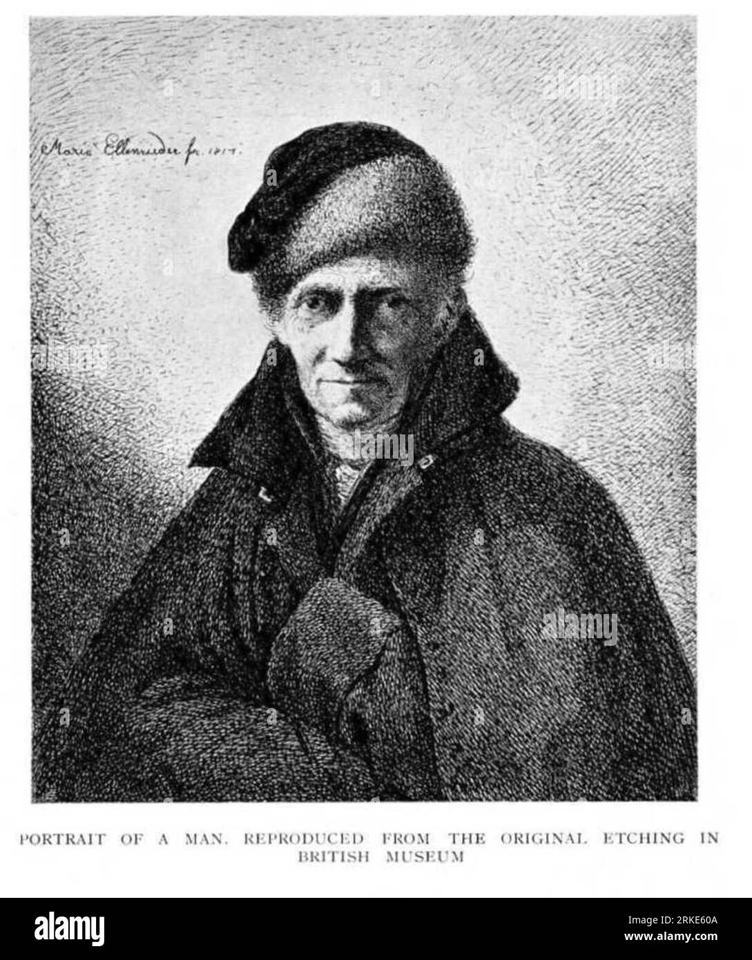 Ritratto di un uomo prima del 1817 di Marie Ellenrieder Foto Stock