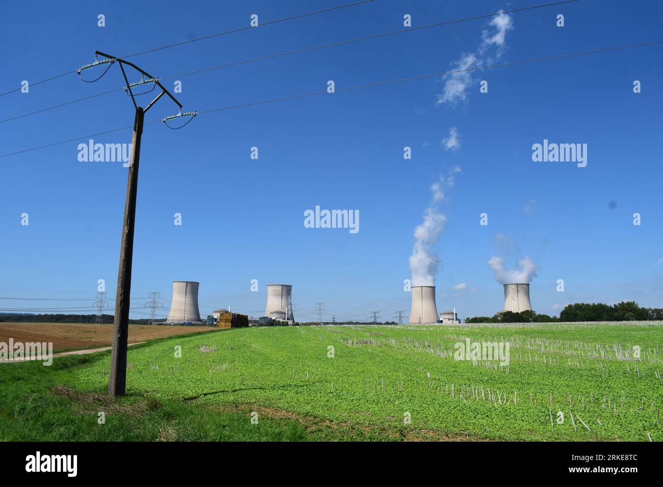 Centrale nucleare, Cattenom in Francia Foto Stock