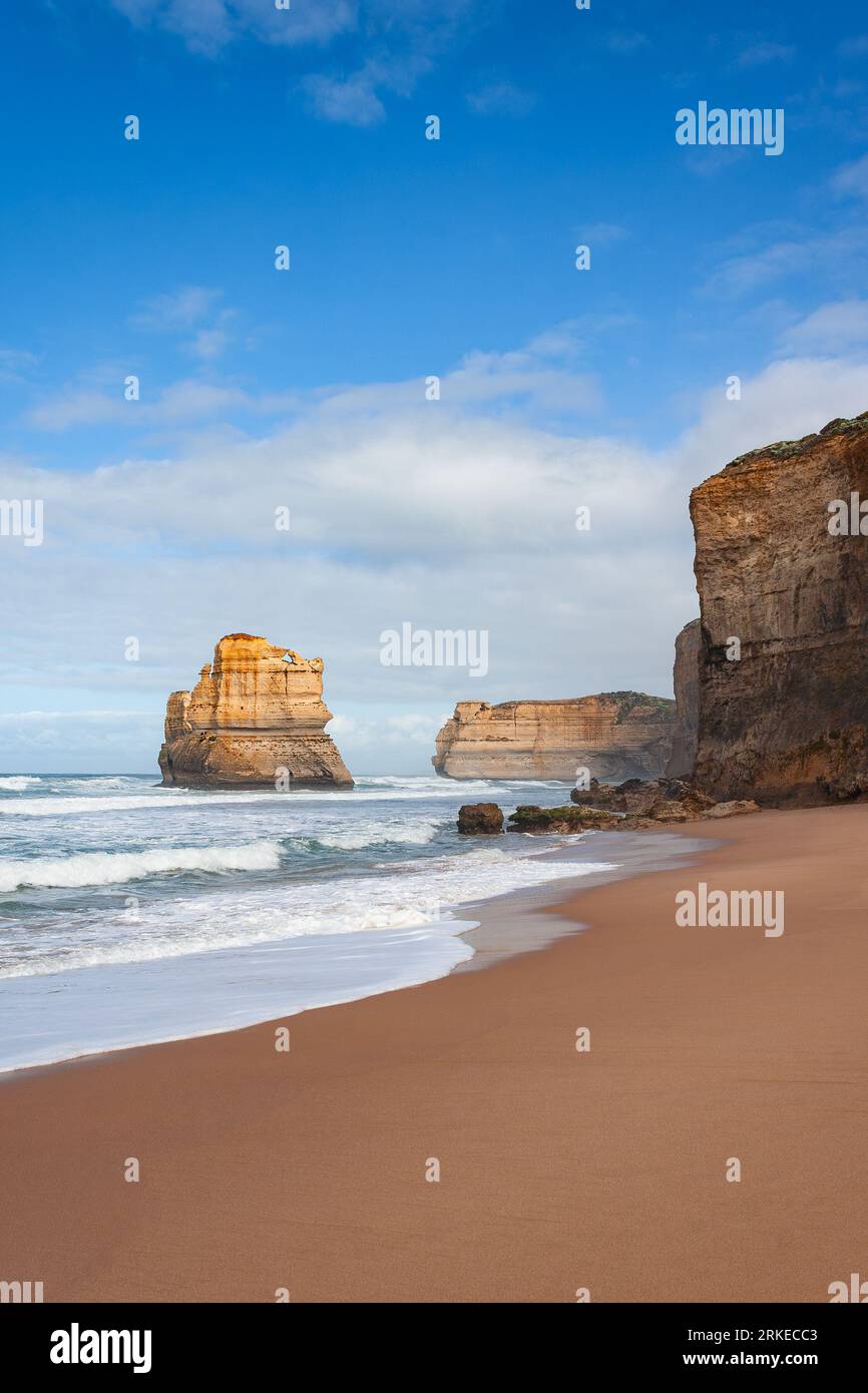 Splendida Gibson Beach presso i dodici Apostoli, Victoria, Australia Foto Stock