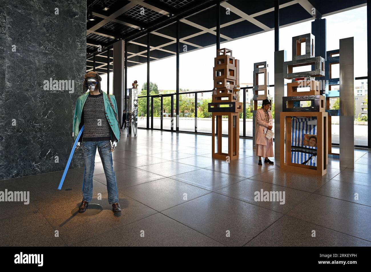 Nuova Galleria Nazionale di Berlino Foto Stock