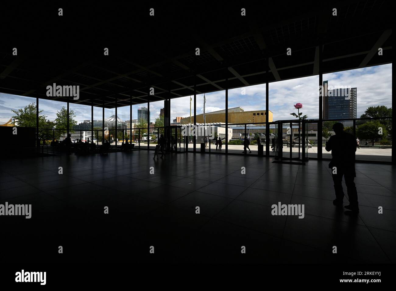 Nuova Galleria Nazionale di Berlino Foto Stock