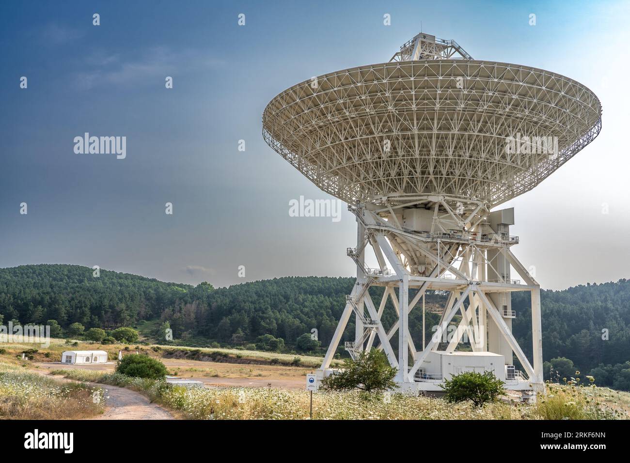 SRT - Sardinia radio Telescope Foto Stock