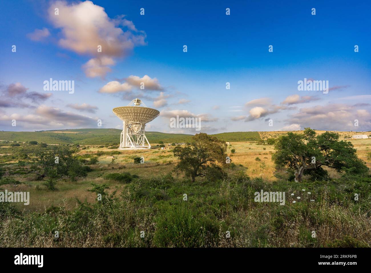 SRT - Sardinia radio Telescope Foto Stock